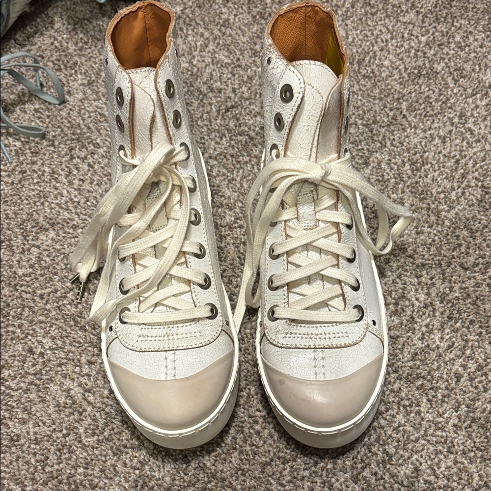 We The Free White High-Top Sneakers